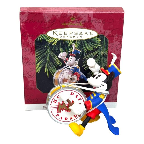 Disney Lot Hallmark Keepsake Mickey Mouse Christmas Ornament Band Magic Set Of 3 - Picture 3 of 11